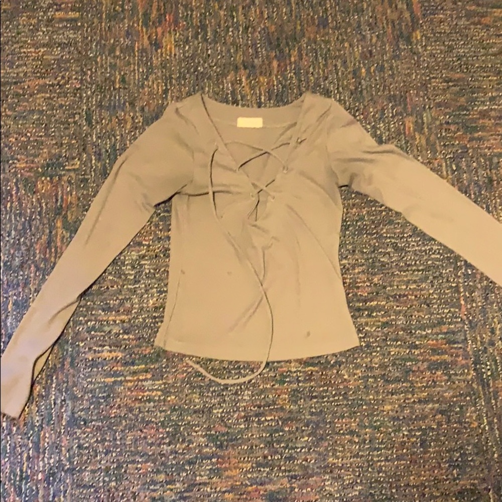 John galt (brandy Melville) olive green top